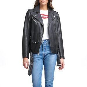 Levi’s Oversized Belted Faux Leather Jacket